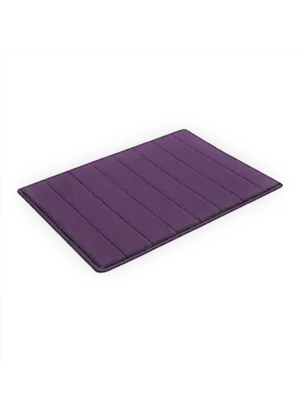 brand new PURPLE IRIS 17x24” MicroDry Memory Foam Bath Mat w/ Non-Skid Back